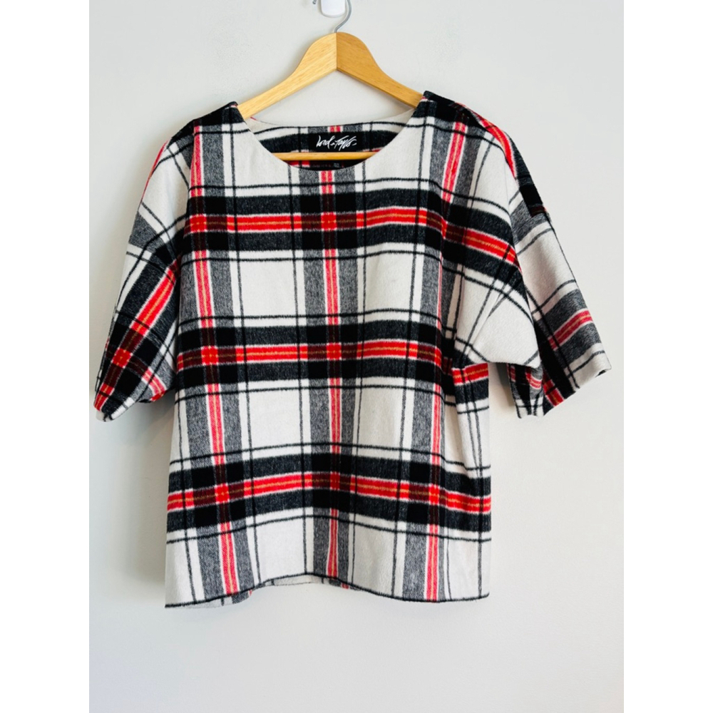 Lord & Taylor 424 FIFTH Plaid Top Heritage Size Medium